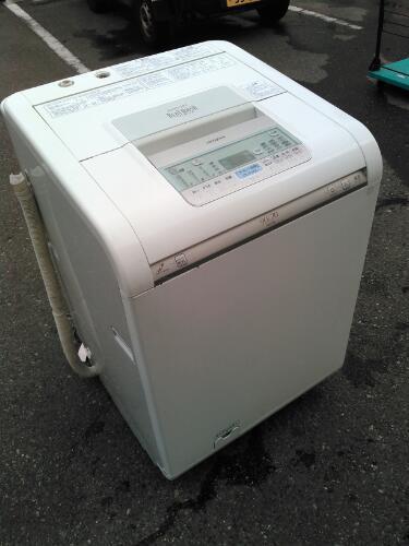大特価 激安 HITACHI 日立 大型 温風乾燥付き洗濯機 洗濯乾燥機 ビートウォッシュ 9キロ BW-D9F ステンレス槽 動作品 クリーニング済み