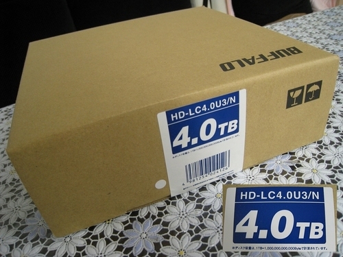 BUFFALO HD-LC4.0U3/N(家電対応,省エネ静音外付けHDD・4TB) 新品未開封