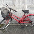 26インチ 赤色 自転車