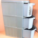 タッパーウェア Tupperware デイリーストッカー 3段収納◇トレー