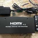 【3D対応】 4入力2出力 HDMI切替器 (スプリッタ機能付き...