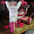訳あり、値下げ❗姫デコ三輪車 かわいい ピンク 使用少ない
