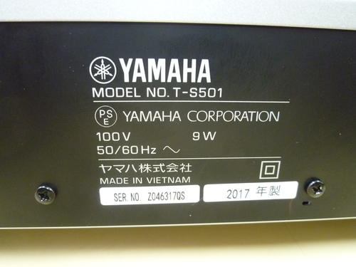 YAMAHA FM/AMチューナー T-S501 YAMAHA T-S501 ワイドFM/AMチューナー