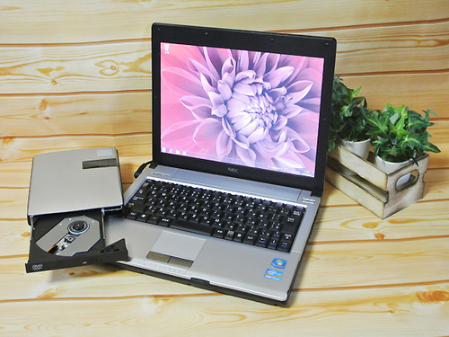 NEC 12.1w ワイド液晶 VK17HB-D PC-VK17HBBCD 第2世代Core i7 2637M 1.7G メモリ 4GB HDD 250G 無線LAN WiFi Windows7 外付けドライブ付