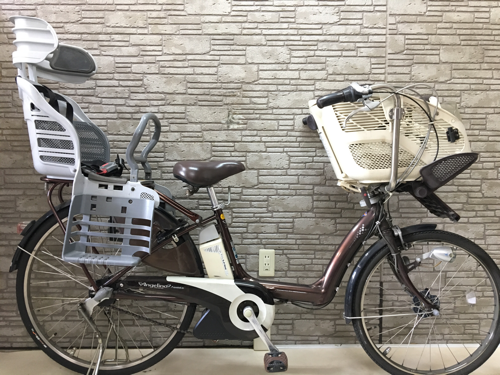 新基準 電動自転車 ブリジストン アンジェリーノ 6Ah（リチウム) チャイルドシート 中古