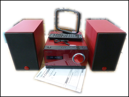 安い，定番 Pioneer X-CM32BT R [レッド Bluetooth対応] コンポ