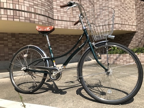 売り切れました きれいなおしゃれ自転車ブリヂストンlococo26インチbaa内装３段タイヤ前後新品 オートライト 前かご カギ新品鹿児島市 エウレカ 鹿児島中央の自転車の中古あげます 譲ります ジモティーで不用品の処分
