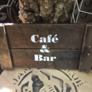 サインボード自社生産表Cafe&Bar裏Bar&kitchen両面