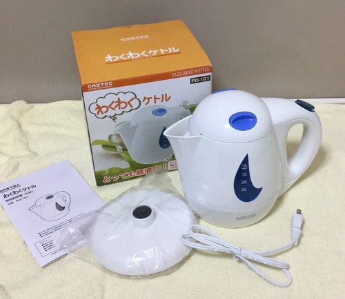 ＜新品＞ドリテック 電気ケトル わくわくケトル＊1.2L ブルー
