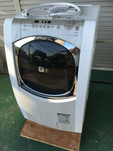 外装洗浄済 SHARP シャープ 9kg洗濯乾燥機 ES-HG92G