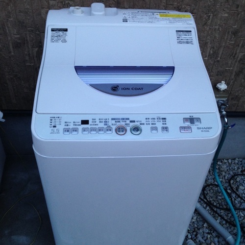 家庭用洗濯乾燥機　5.5キロ　2人～3人用　ＳＨＡＲＰ　Ａｇ搭載節水　12年製　17.6.16