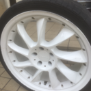 w220 ベンツsクラス19インチ リム修正&ホイールペイント