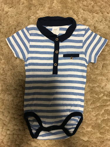 H Mベビー 襟付きロンパース 74サイズ 6m 9m Miumiu 鴨居の子供用品の中古あげます 譲ります ジモティーで不用品の処分