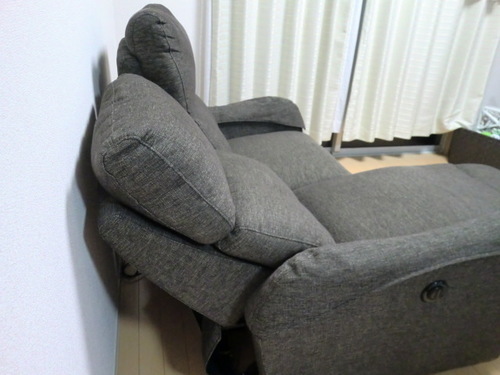 9 14値下げ ニトリ電動リクライニングソファ2人掛け 布張り おきく 西三荘のソファ 2人掛けソファ の中古あげます 譲ります ジモティーで不用品の処分
