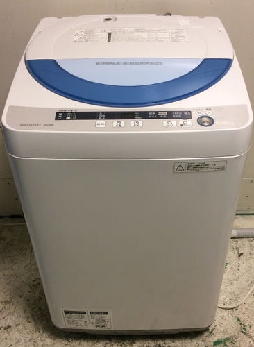 【全国送料無料・半年保証】洗濯機 2015年製 SHARP ES-GE55P-A 中古