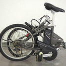  折りたたみ式 Panasonic/パナソニック 電動アシスト自転車 OFF TIME BE-ENW07 ブラック