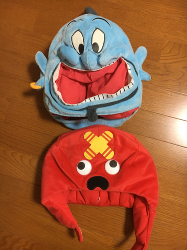 ハロウィンにどうですか！アラジンとムックのかぶりもの