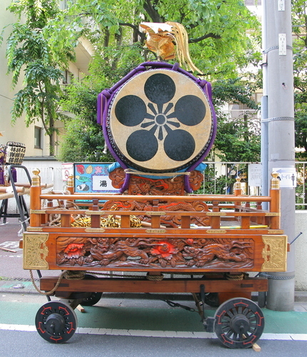 【山車】こども山車 中古 東京浅草岡田屋制作 総手作り品 太鼓