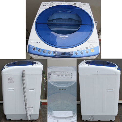 洗濯機　8kg　Panasonic　全自動洗濯機　8.0kg　クリーニング済み　パナソニック　すぐ使用できます。
