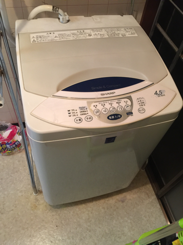 (お取引中)洗濯機 中古 排水ホース切れ