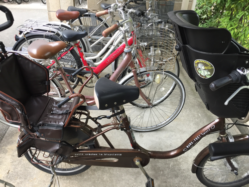 【れんげ様売約済】こども乗せ自転車 3人乗り チャイルドシートレインカバー付き