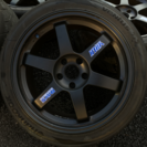 TE37 つや消しブラック4本(Z32 Z33)