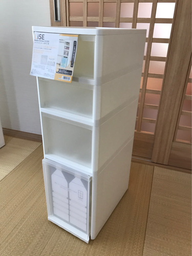 洗面台横や キッチンの横に 未使用すきま収納 モカスケまま 不破の収納家具 食器棚 キッチン収納 の中古あげます 譲ります ジモティーで不用品の処分