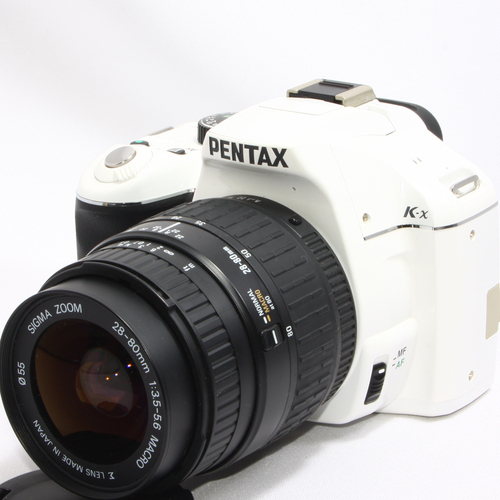 【デジタル一眼レフ】PENTAX K-x ホワイト レンズキット♪