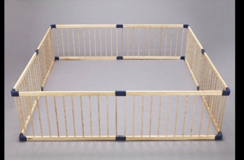 中古美品 木製 ベビーサークル 日本育児