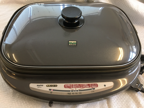 ＜未使用品＞SANYO・ホットプレート・チタンコートプレート