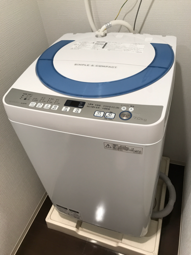 シャープ 洗濯機 7kg 2016年式