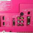 SHARP 19V型ハイビジョン 液晶テレビ ピンク AQUOS LC-19K3-P