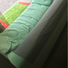 大塚家具 2人掛オーダーソファ ミント色