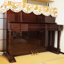 カワイ アップライトピアノKL-601 希少ワインカラー木目 高さ132cm