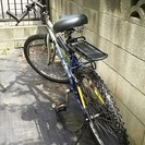 マウンテンバイク（中古）26インチ　雨除け自転車カバー付き