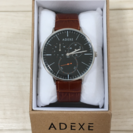 ADEXE 本革レザーベルト腕時計