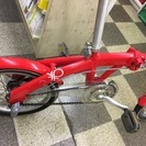 [4430]BENETTON　ベネトン　折りたたみ自転車　16インチ　内装3段変速　軽量アルミフレーム　実測12kg以下　レッド