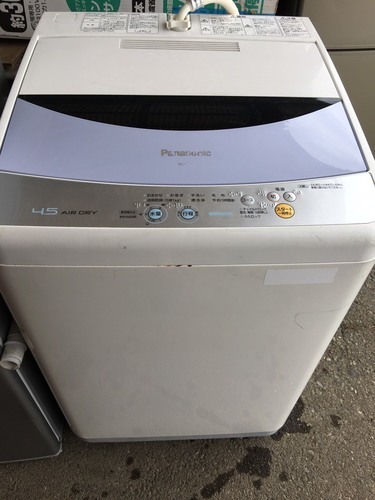 パナソニック全自動洗濯機4.5キロ　2009年送風乾燥付