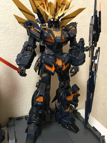 PG ユニコーン 1/60 ンバンシィ　組み立て済み　LEDユニット組み込み済み PG ユニコーンガンダム LED組み込み済 1/60ユニコーン、バンシィ（LED