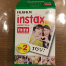 富士フィルム チェキ instax mini ２パック（１０枚入×２）