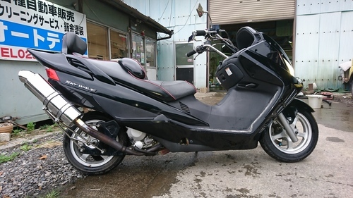 車検31年6月19日まで！車検付き激安ビクスク!!　スカイウエイブ400　400cc　32馬力　(お支払いは各クレジットカードもご利用頂けます） 車検31年6月19日まで！車検付き激安ビクスク!! スカイウエイブ400