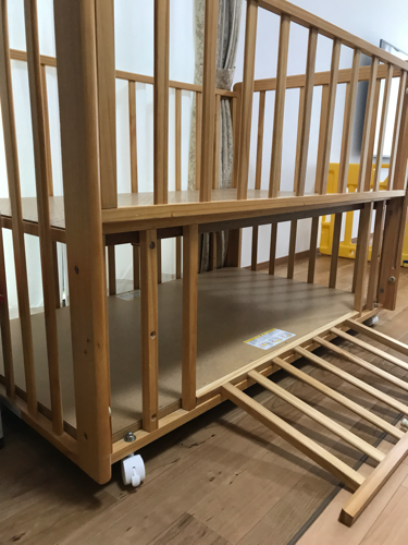 棚付きベビーベッド カトージ えるめるも】カトージ ハイタイプ ミニ