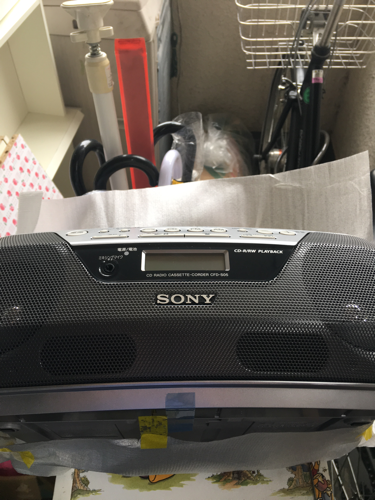 値下げしました、SONYのCDラジカセ新品未使用