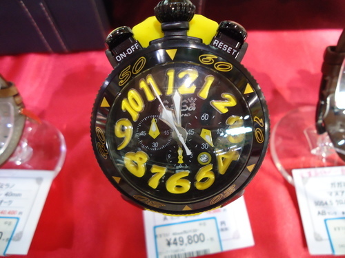 ガガミラノ イエローラバーベルト48mm N.4032