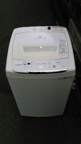 東芝　全自動洗濯機　型番:AW-42ML　2012年モデル　簡易洗浄済み！