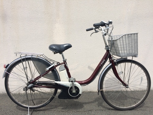 ヤマハ　パス　リチウム　赤茶　ビビ　アシスタ　神戸市　電動自転車