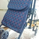 値下！【美品】介護歩行補助車(シルバーカー) バッグ、折畳椅子付