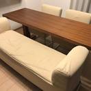 ベンチ式のダイニングセット（お取引交渉中）