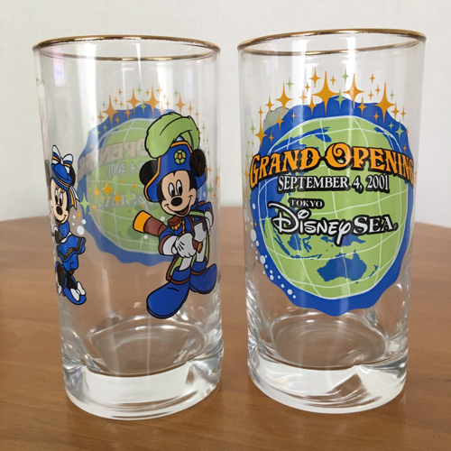 ディズニーシー 開園記念 グラス 2個セット 未使用 もものすけ 町田
