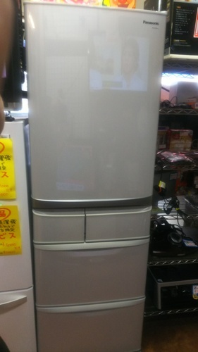 Panasonic 5ドア冷凍冷蔵庫 NR-ETR401 401L 自動製氷【中古】東京23区内送料無料